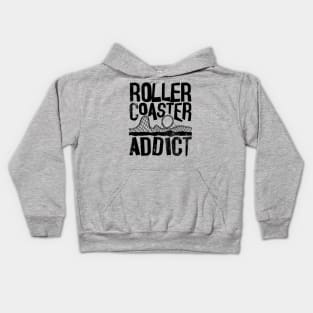 Rollercoaster addict roller coaster addict Kids Hoodie